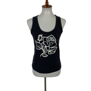 Billy Reid Women’s Tank Top XS Gray Rose Print Texas‎